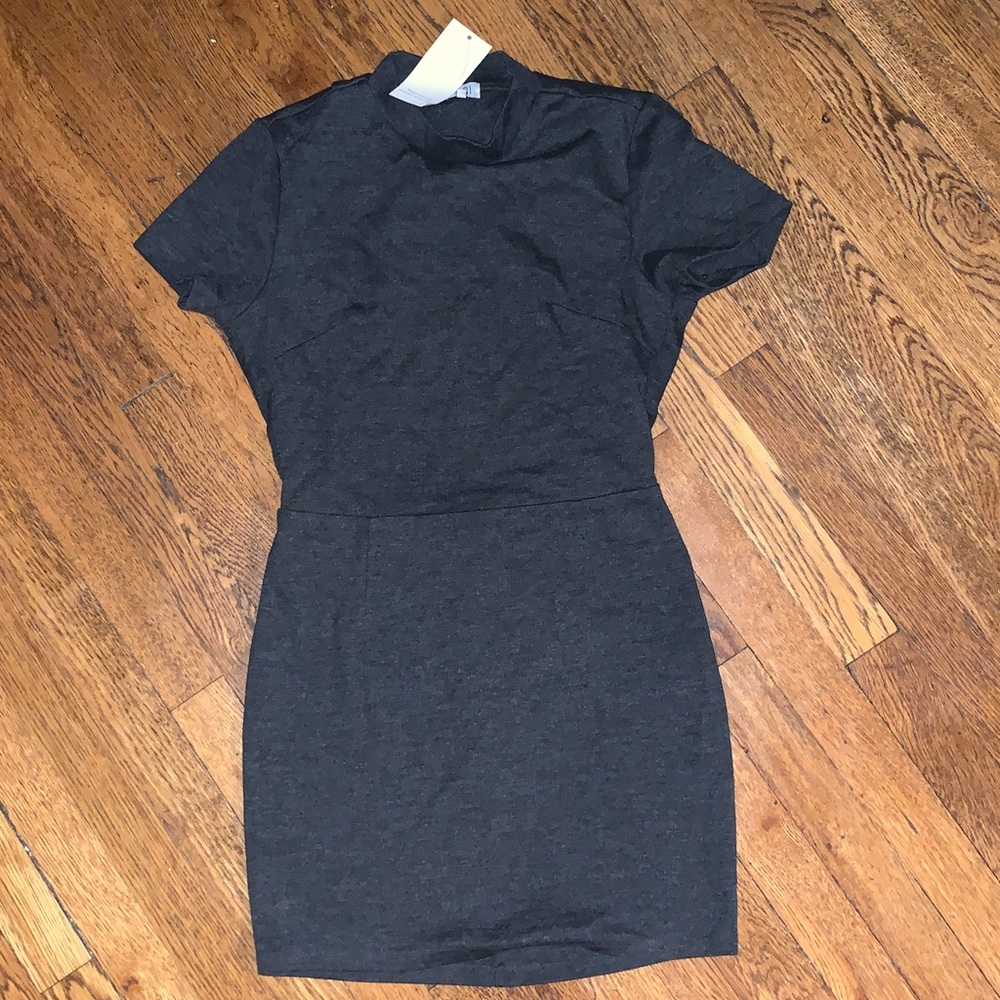 Mock neck dress